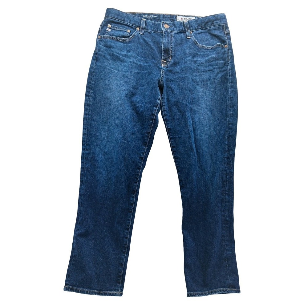 AG Adriano Goldschmied Ex-Boyfriend Slim Jean Womens 31R X 27 Blue Stretch Denim